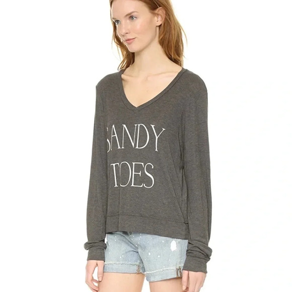 WILDFOX NWT Sandy Toes Baggy Pullover Sweater Top - Picture 5 of 10